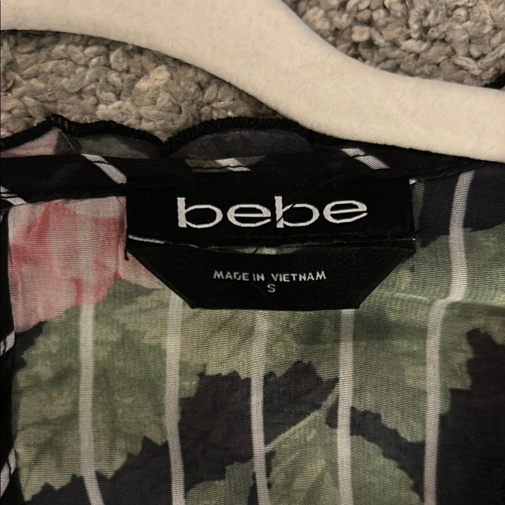 Black and Floral Dress by Bebe - Picture 4 of 8
